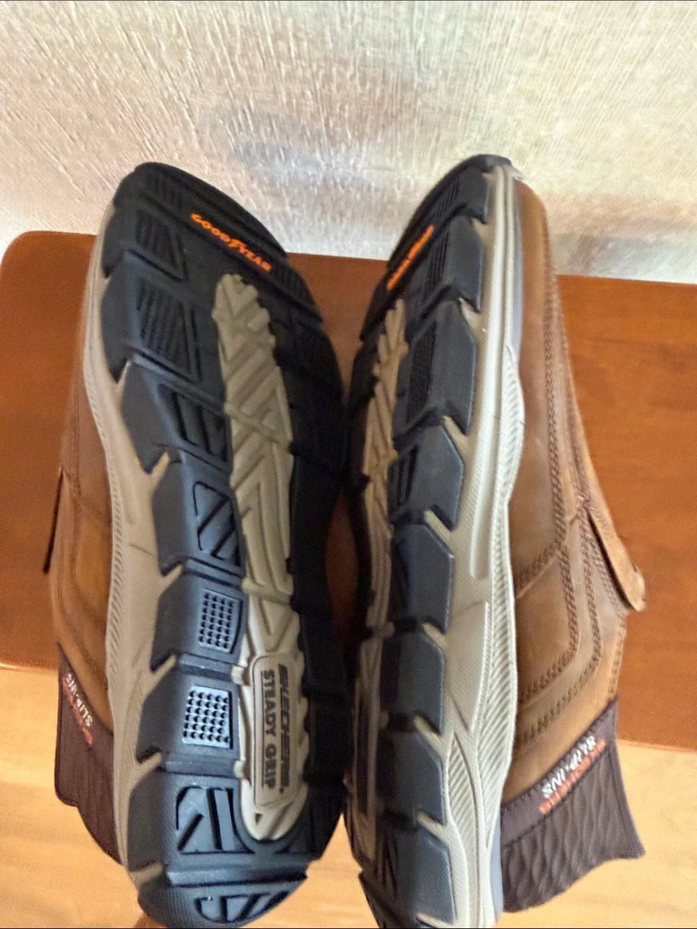 Skechers Men's Brown Slip-On Casual Relaxed fit Loafers